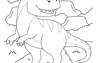 coloriage dinosaure tyrannosaure